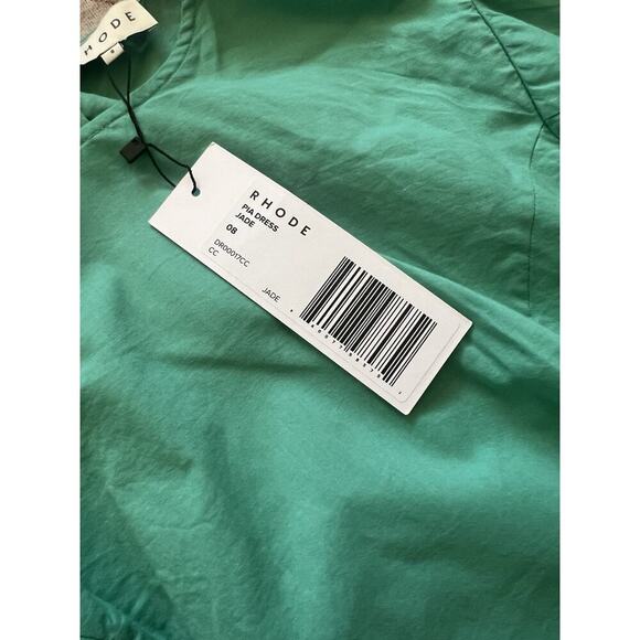 Rhode Pia Dress Mini in Jade Womens Size 8 NWT - Picture 3 of 7